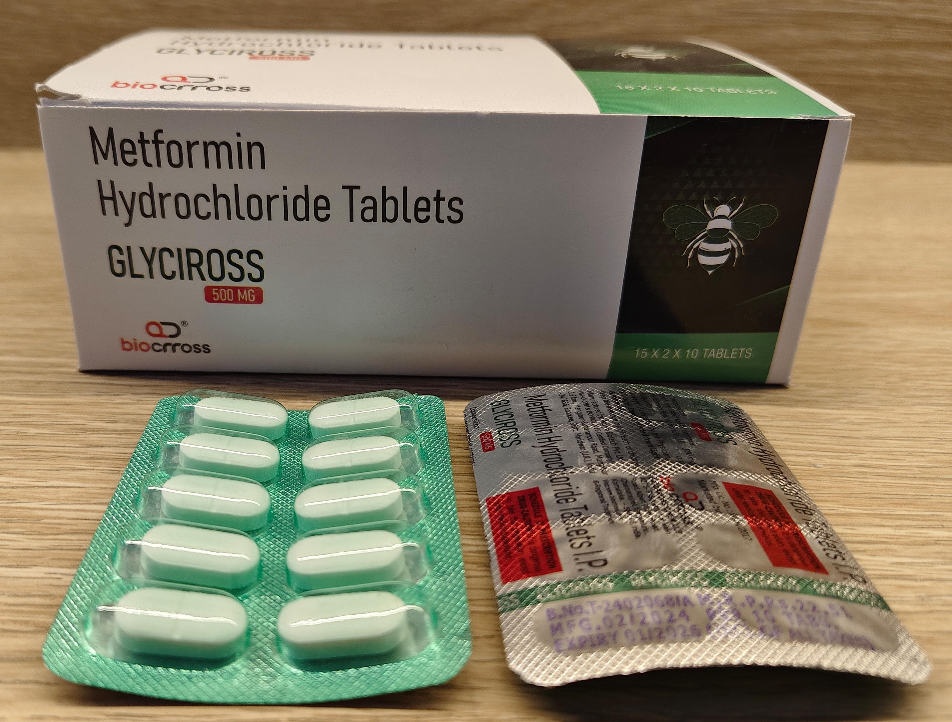 GLYCIROSS 500MG TAB B/L