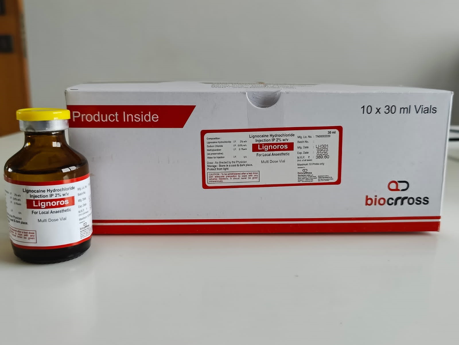LIGNOROS INJ 30ML