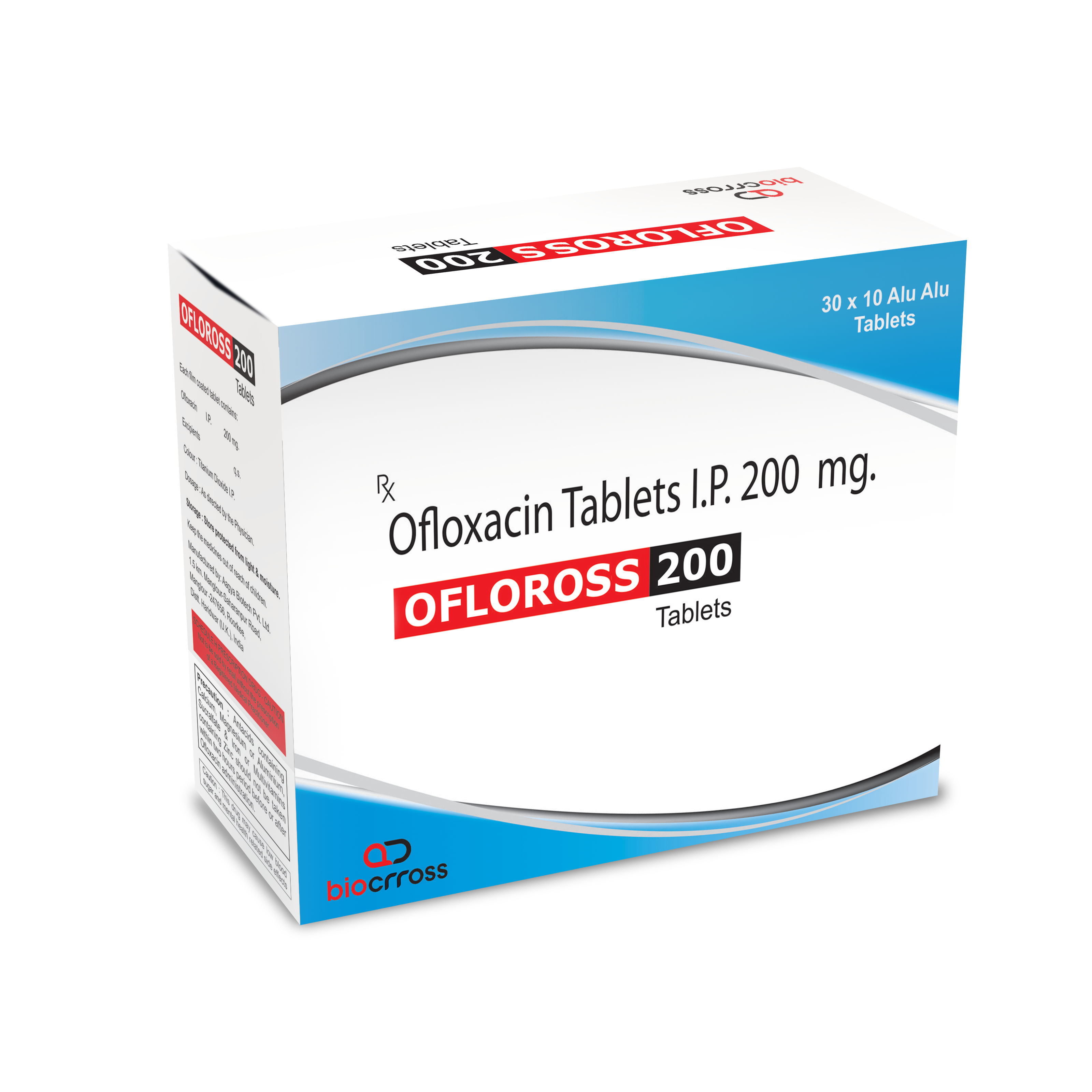 OFLOROSS-200MG TAB ALU-ALU