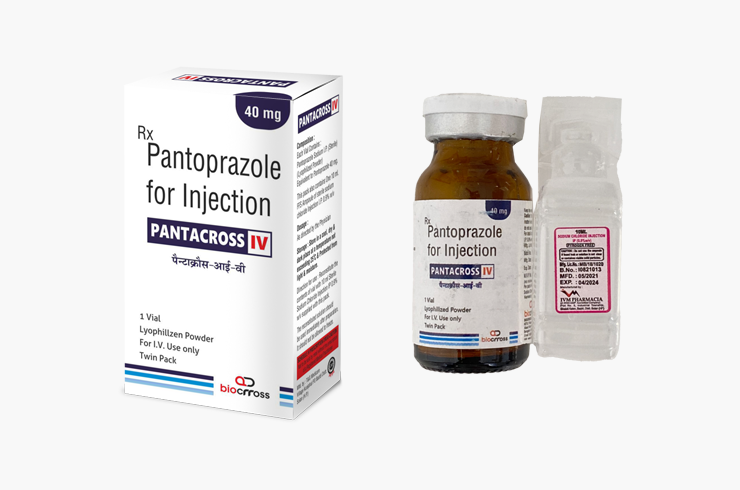 PANTACROSS-IV 40MG INJ VIAL