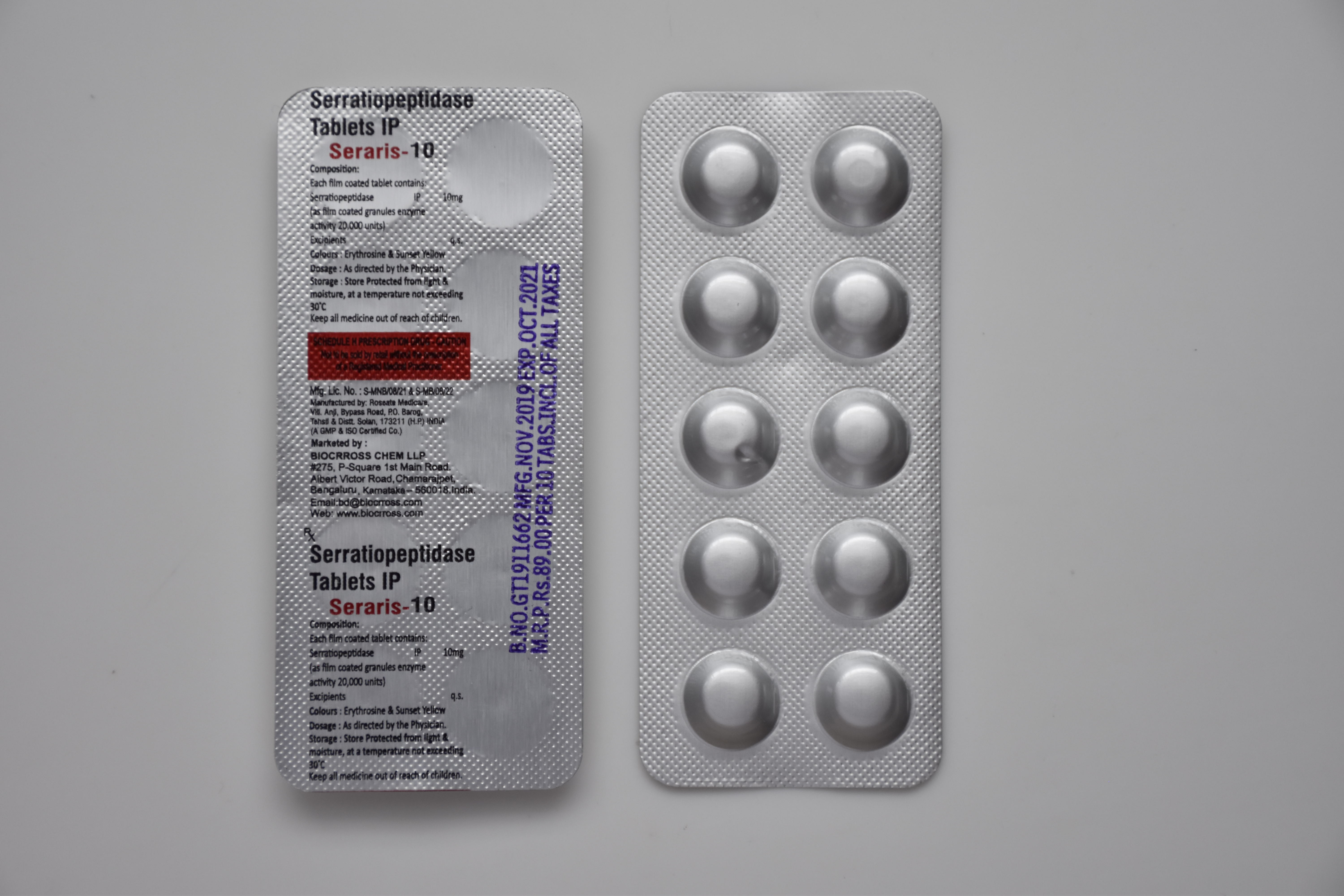 SERARIS 10 TAB 20'S